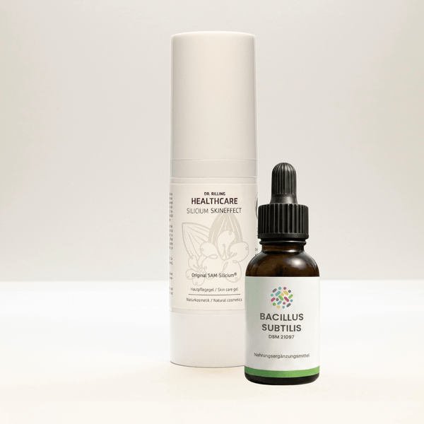 Bacillus subtilis MM40® drops 30 ml + Silicium Skineffect Hautpflegegel